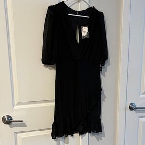 NWT Express Black Asymmetrical Dress